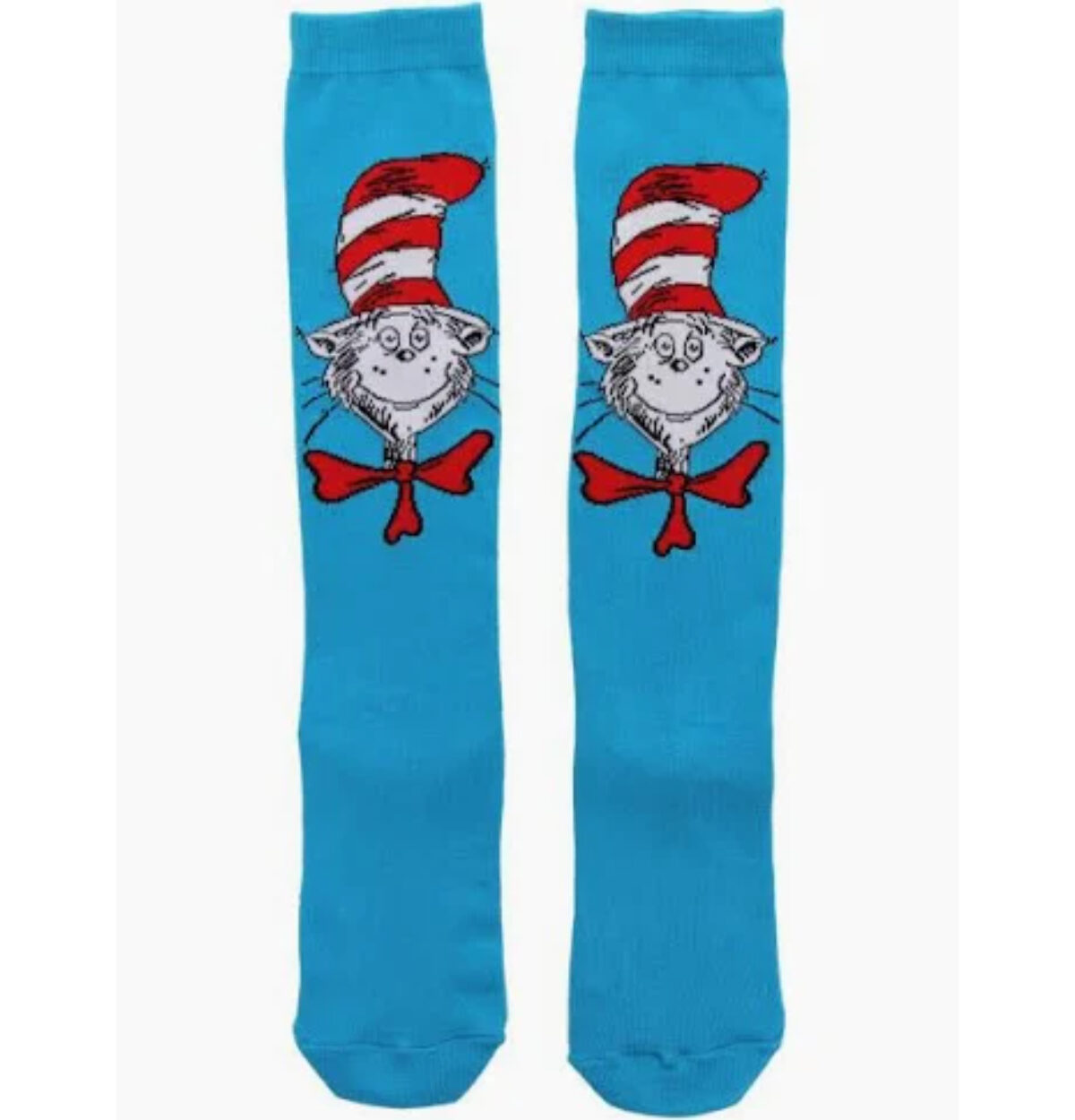 Dr. Seuss The Cat in the Hat Paws Knee High Costume Socks