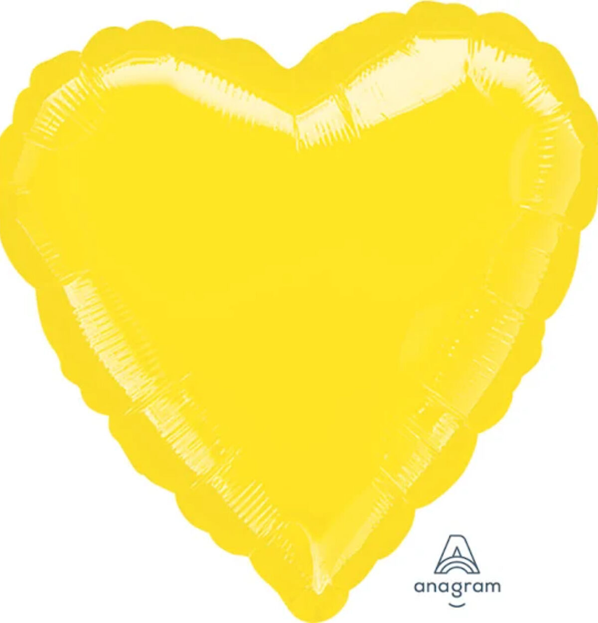 18'' Yellow Heart Balloon #743