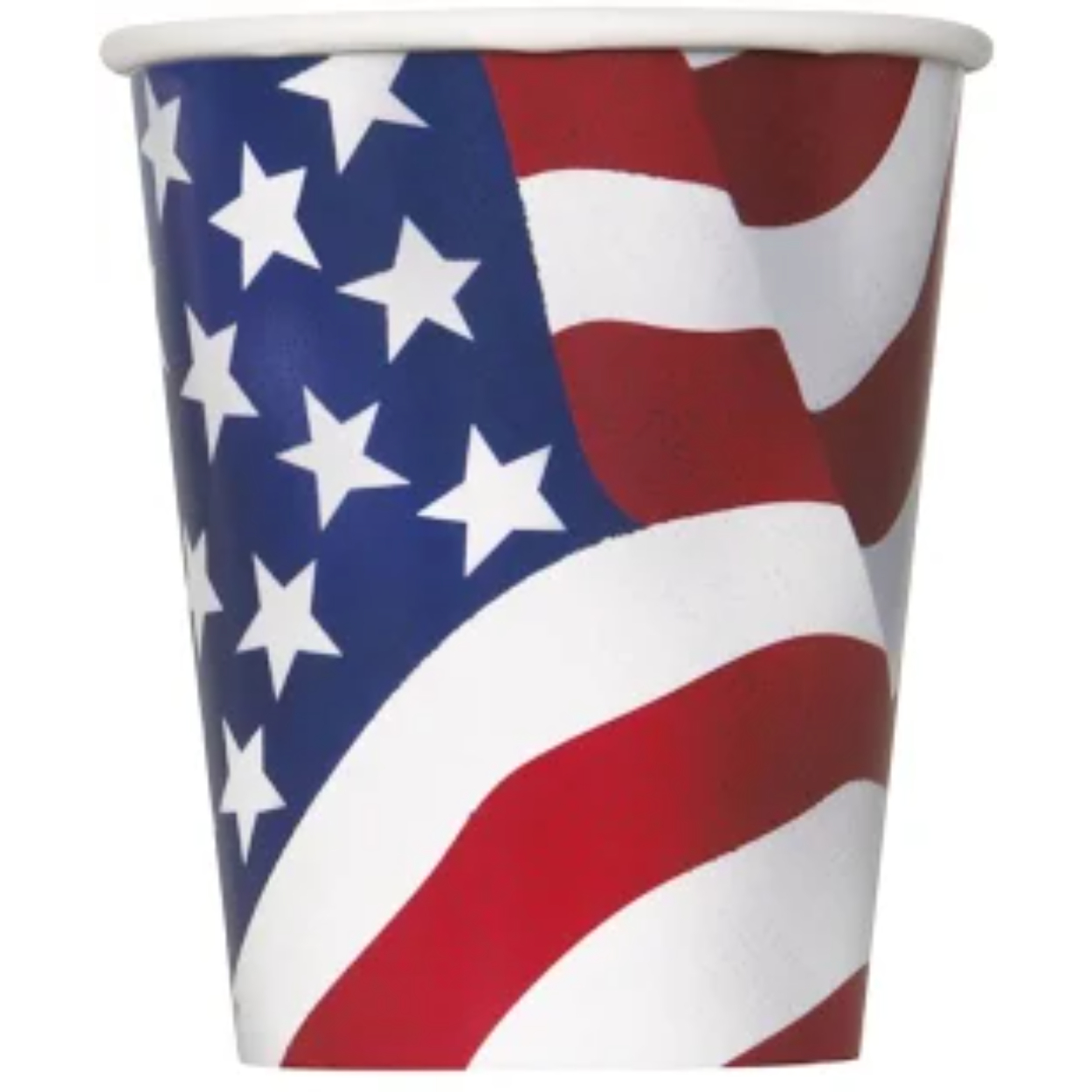 shopping-74-1.jpg USA Flag 9oz Paper Cups 8ct. - Image 1