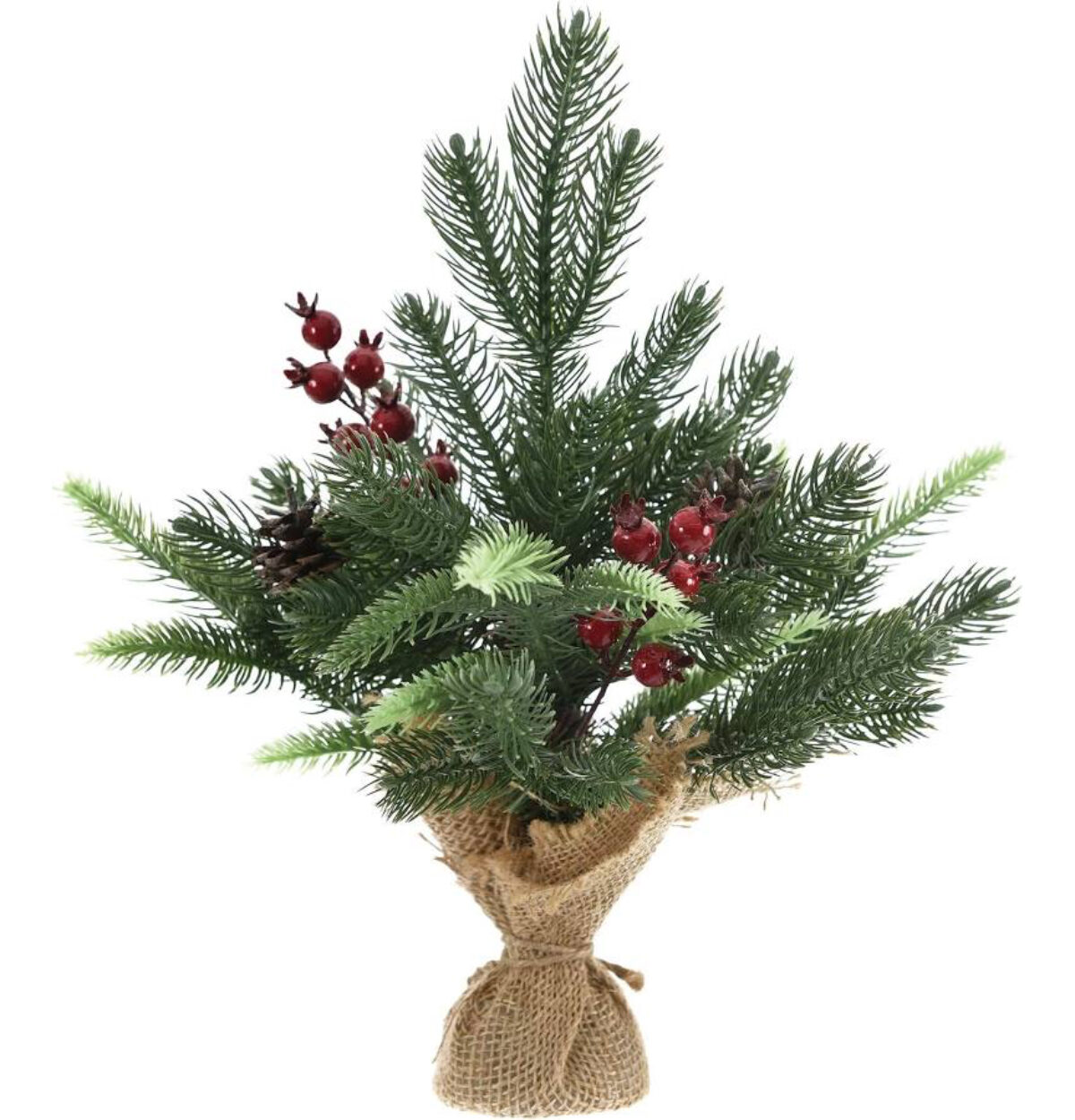 Christmas Faux Pine Tabletop Decor, 14"