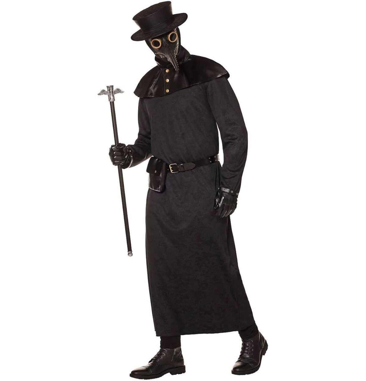 Plague Dr. Kit BELT, HOOD, ROBE, SHOULDER CAPE, GLOVES, HOOD, CANE