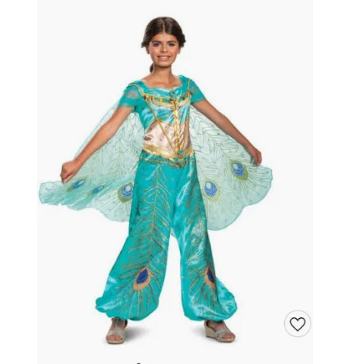 ALADDIN DELUXE JASMINE COSTUME KIDS SMALL (4-6)