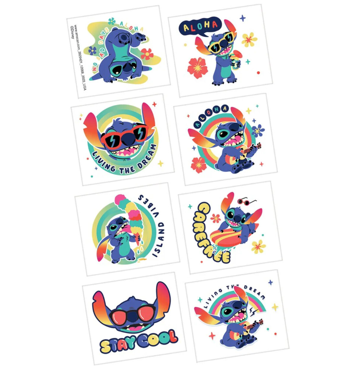 Stitch Tattoos 8ct.