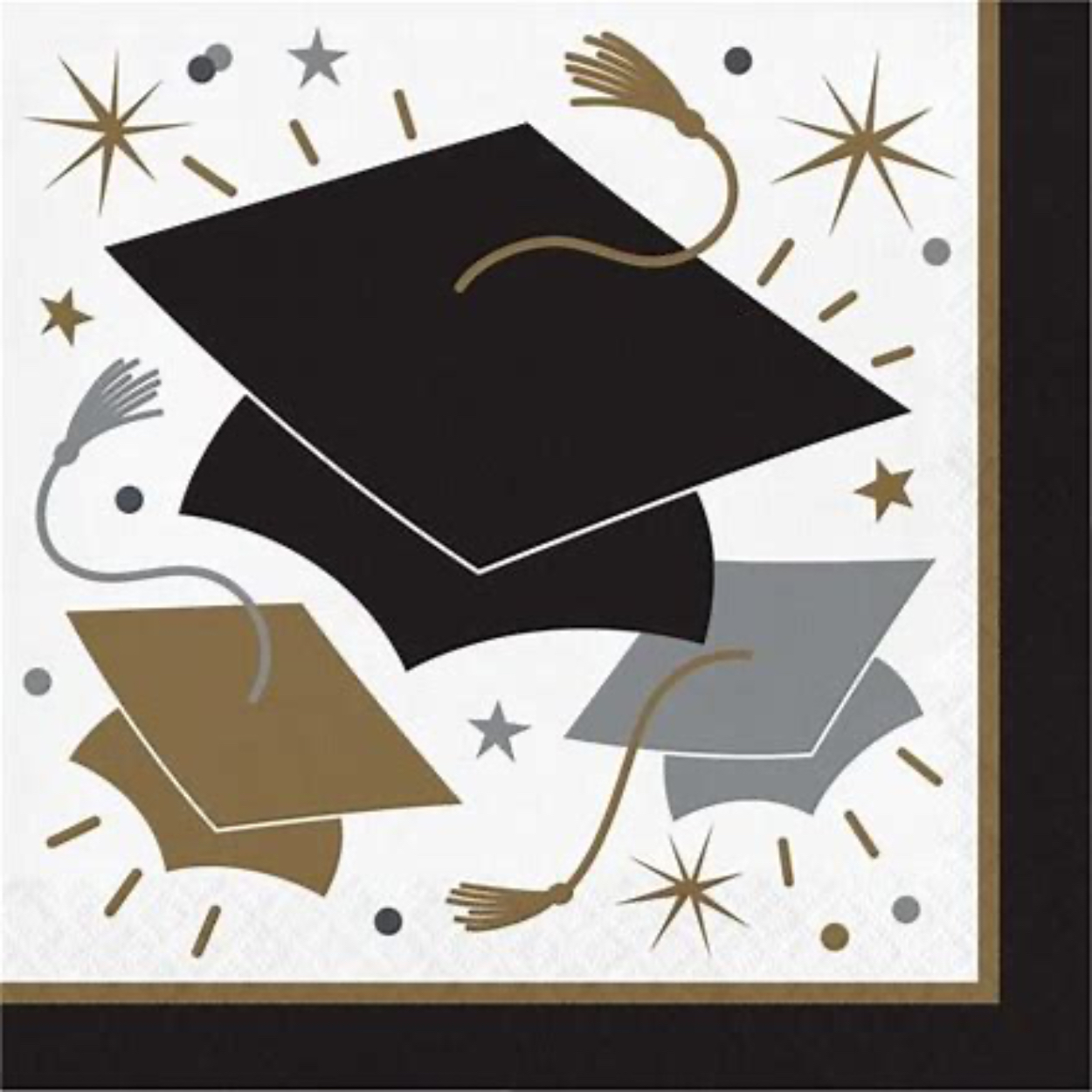 th-1.jpg Glowing Grad 2-Ply Paper Luncheon Napkins 16ct. - Image 1