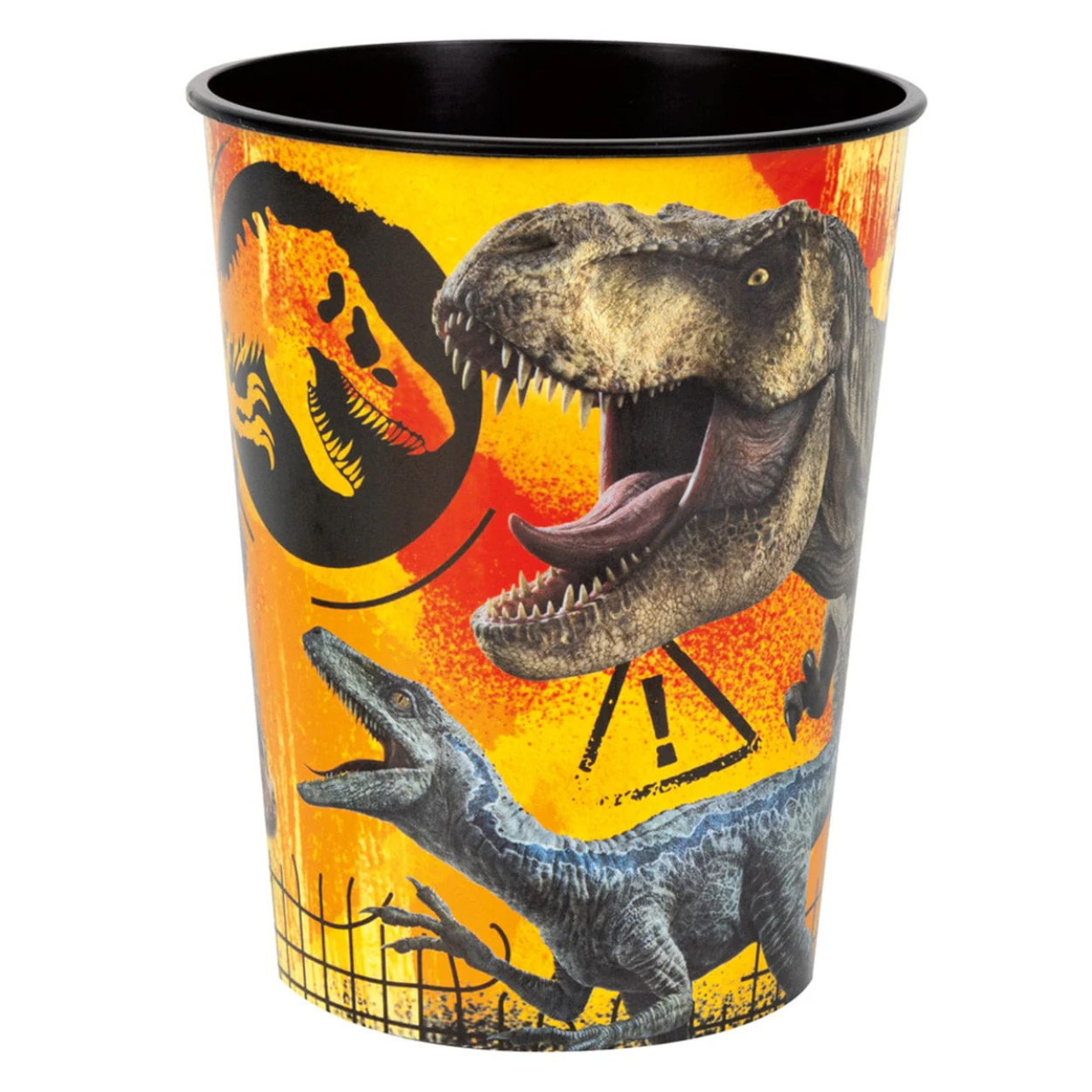 unique-party-favors-kids-birthday-jurassic-world-birthday-party-plastic-favor-cup-with-dinosaurs-16-.jpg Jurassic World 3 16oz Plastic Stadium Cup - Image 1