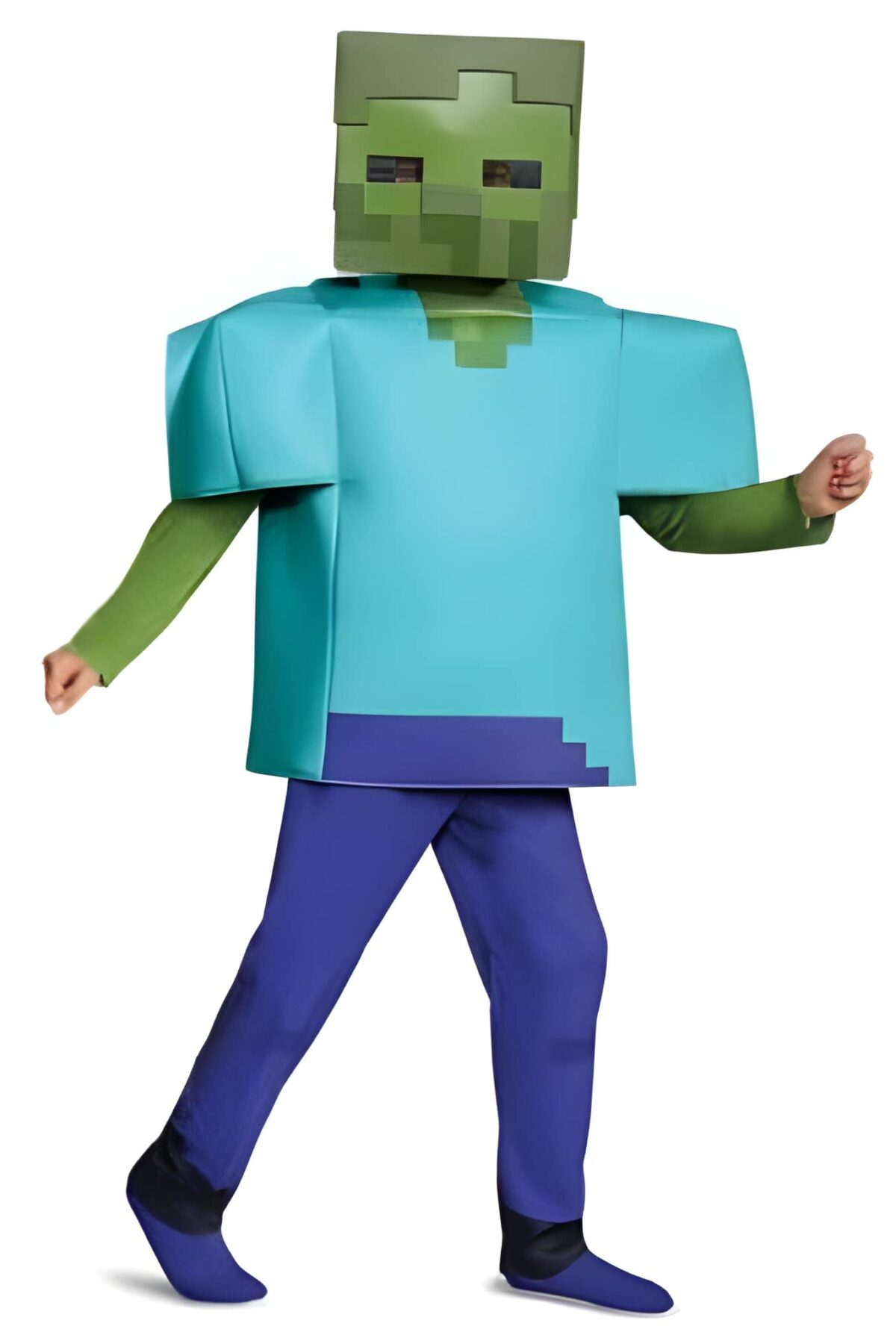 MINECRAFT Zombie Deluxe Costume M 7 to 8