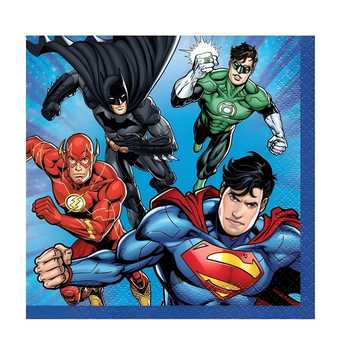 JUSTICE LEAGUE BEVERAGE NAPKINS