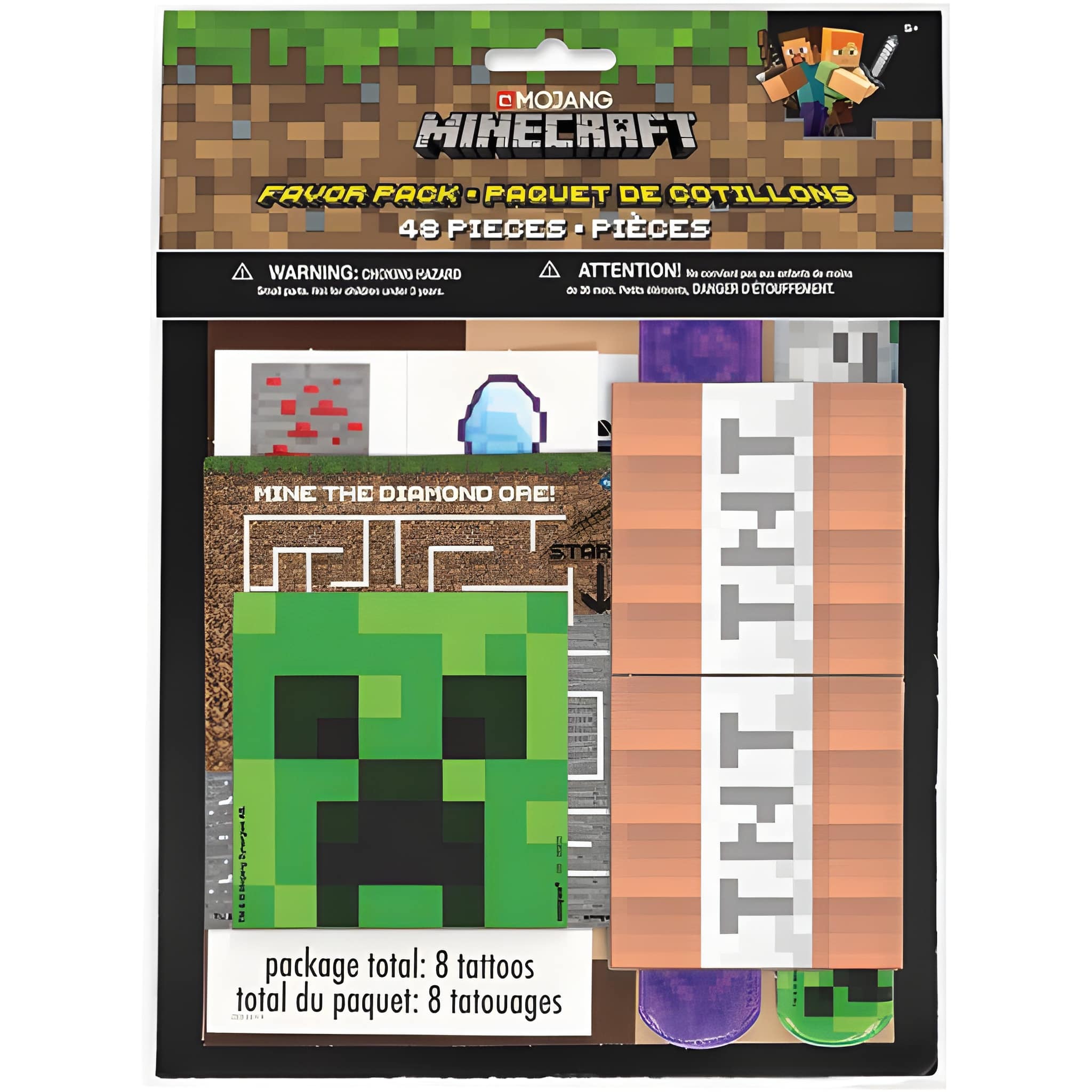 xjgpoebt7iq2smgwtyhf.jpeg Minecraft Favor Pack 48pcs. - Image 1