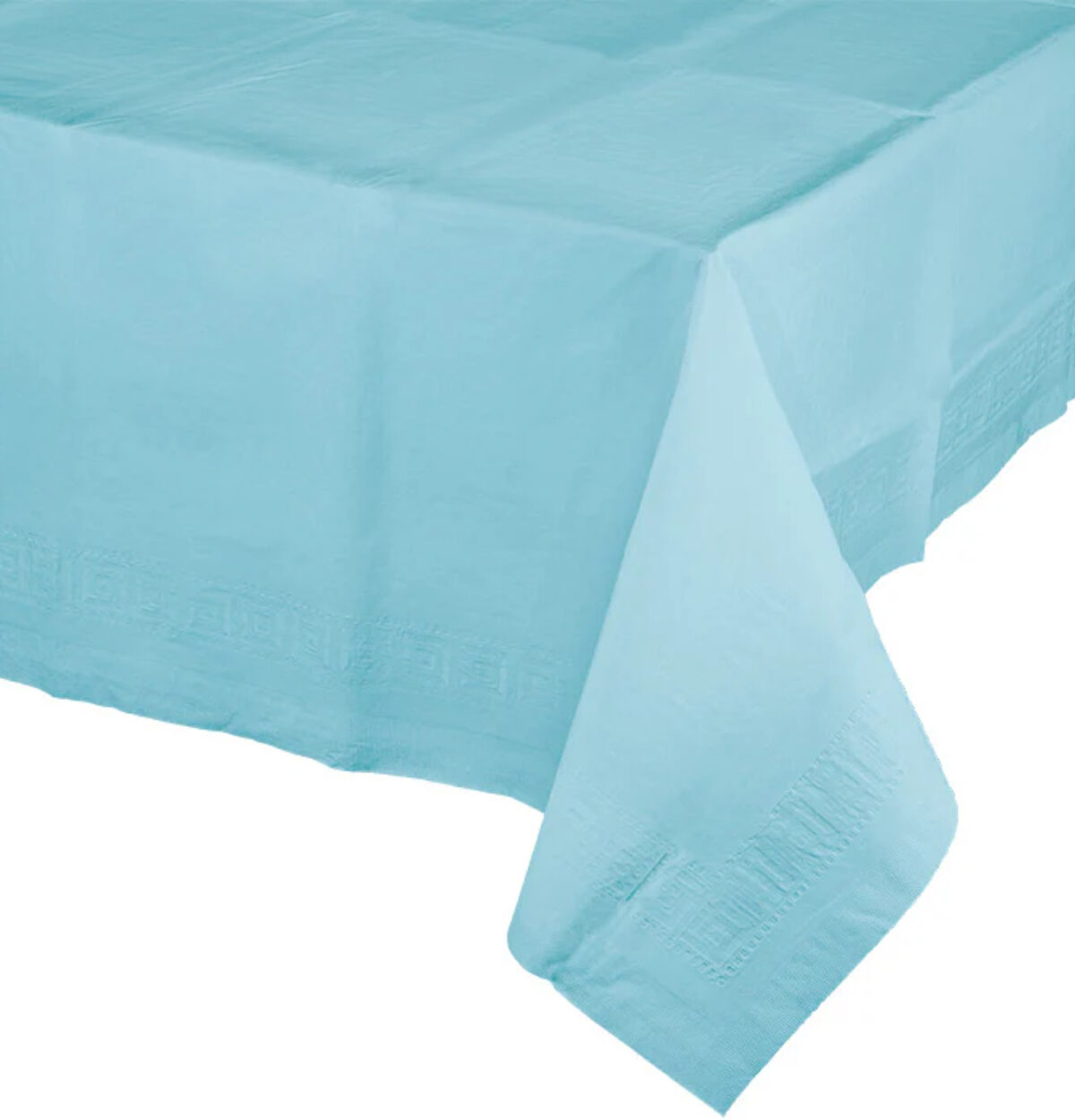 Pastel Blue Plastic Table Cover 54"x108"