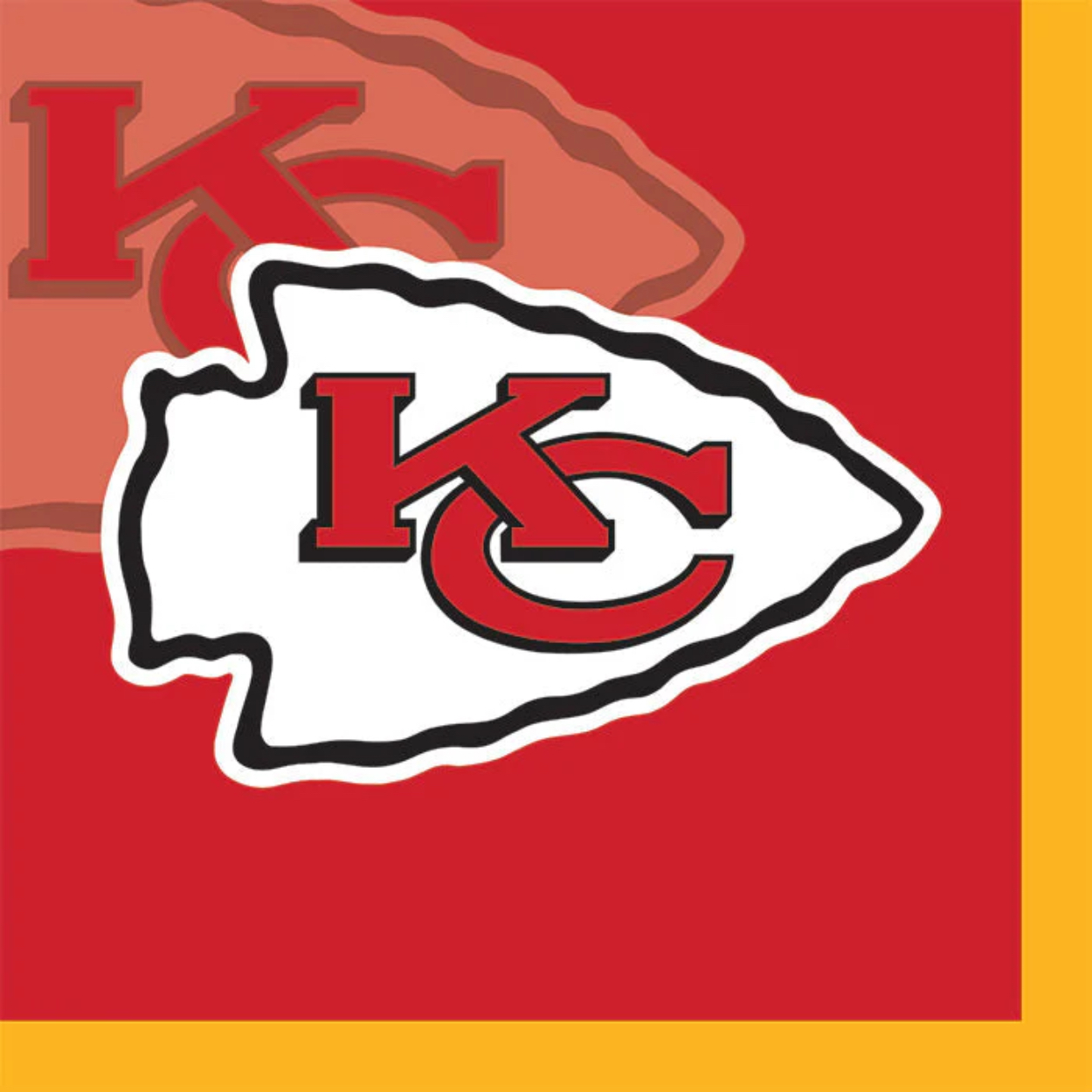 yhst-137472505956436_2621_468510134_1280x-jpg.jpg Kansas City Chiefs Beverage Napkins 16ct. 2Ply - Image 1