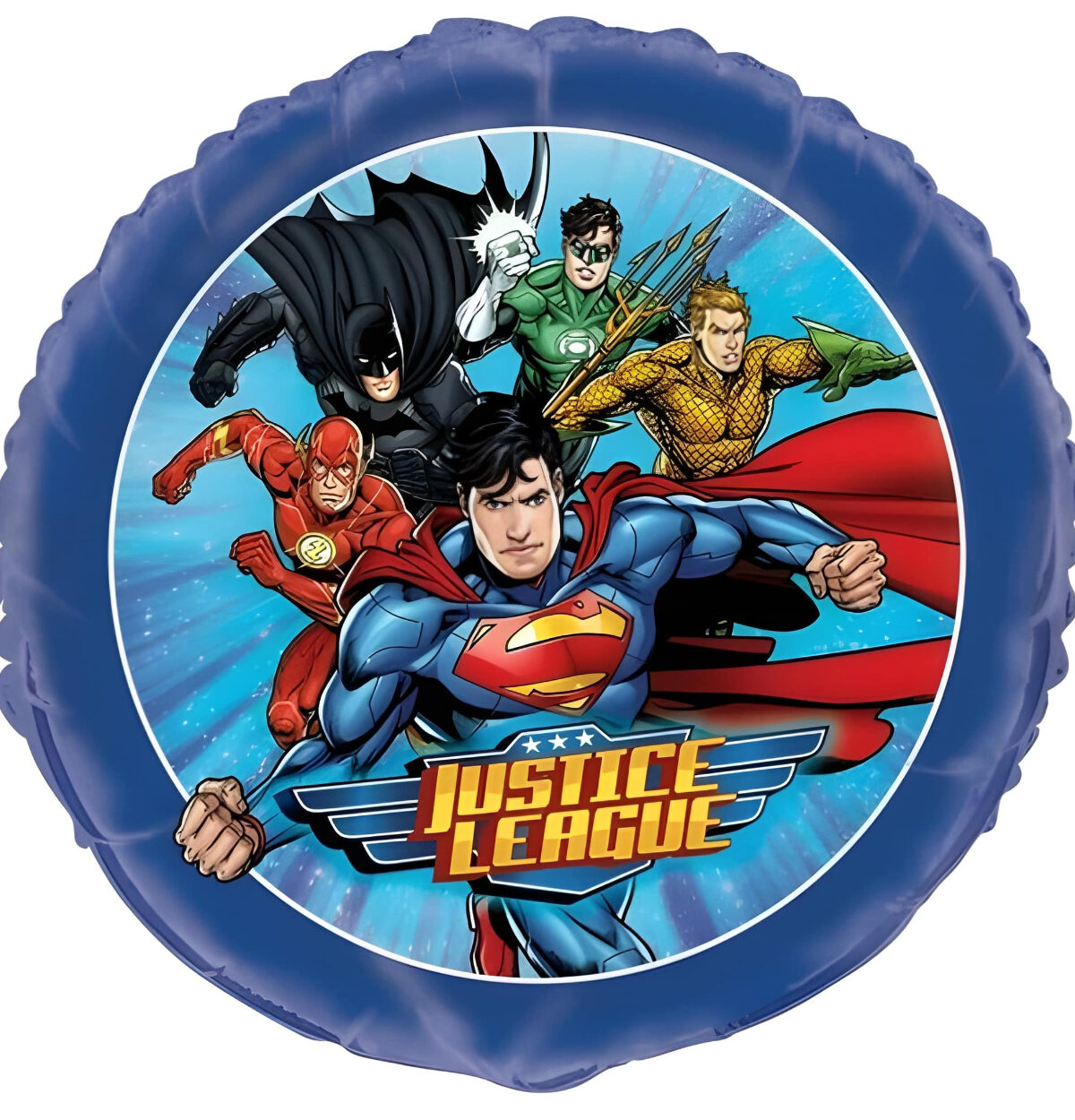 Justice League Round Foil Balloon 18" Packaged