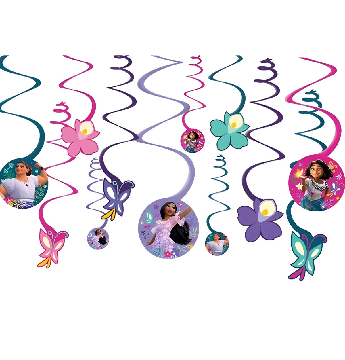 Encanto Spiral Decorations 12pcs