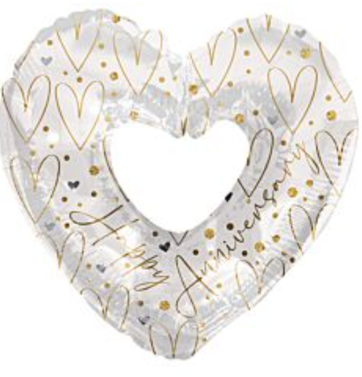 35" Happy Anniversary Heart