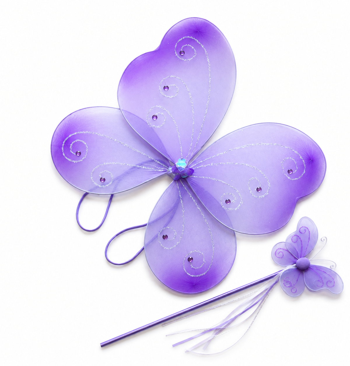 16" PURPLE WING & WAND SET