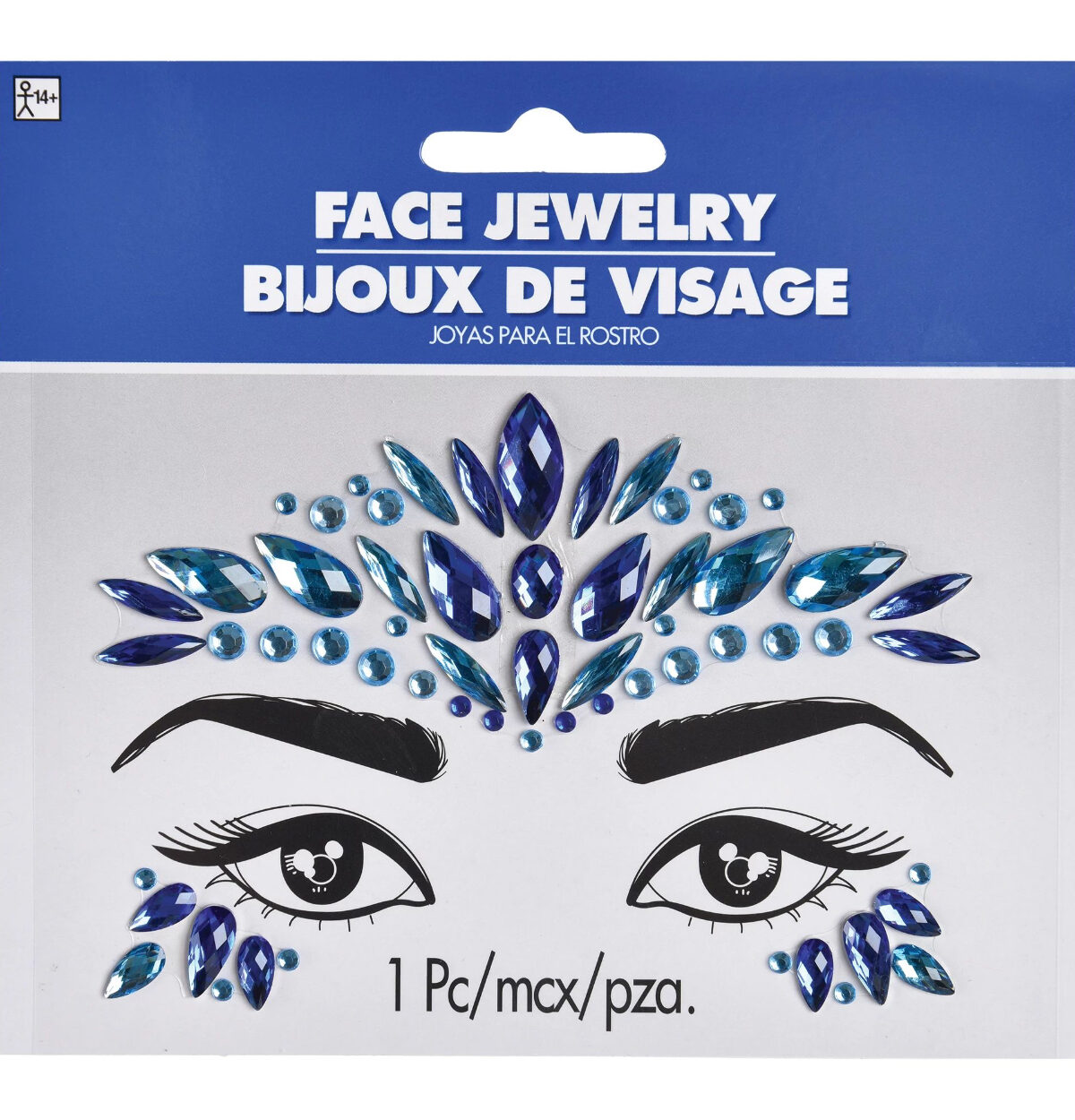 Face Jewels Blue