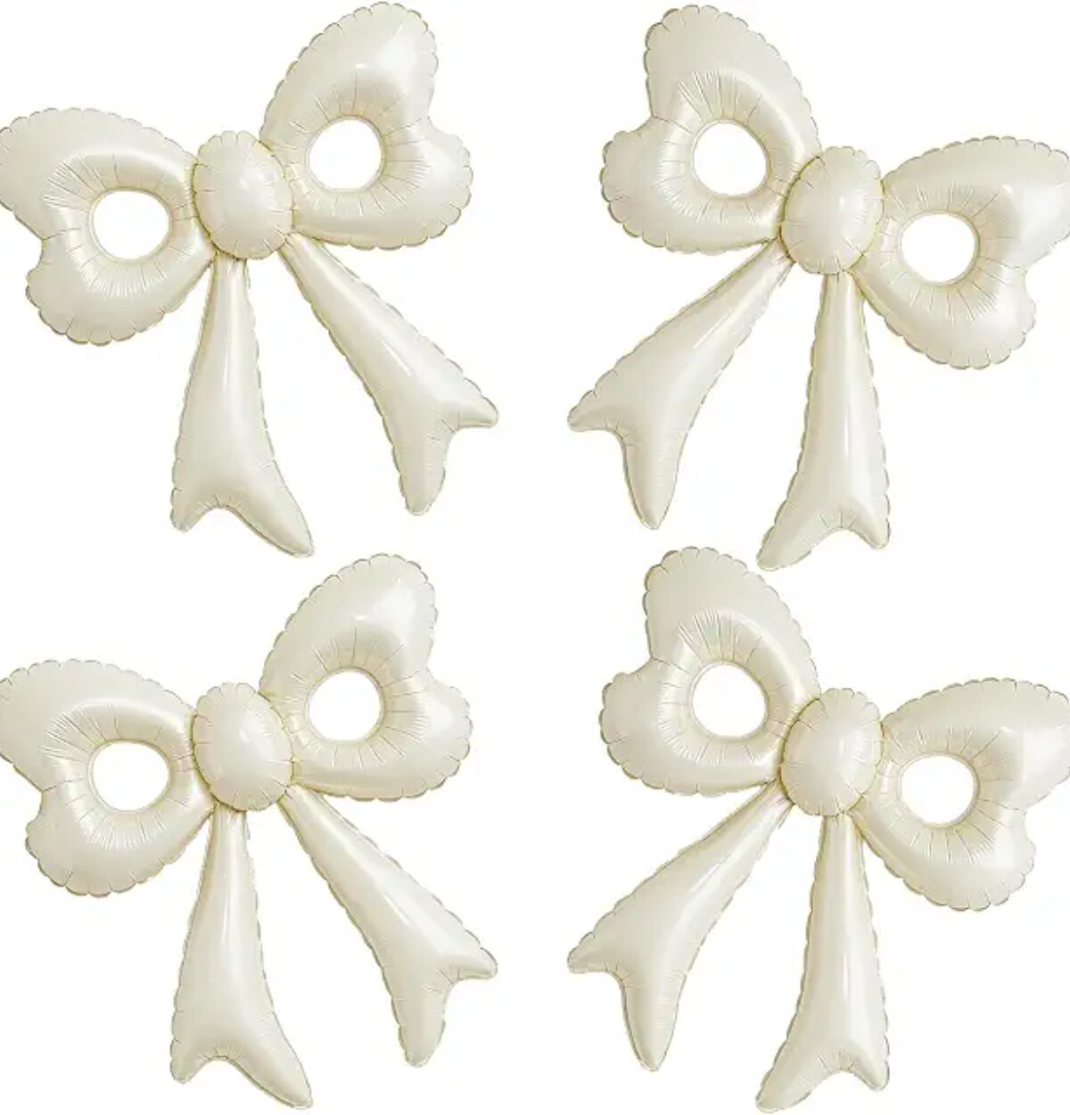 26'' Tan Bow Balloon Air Filled #308