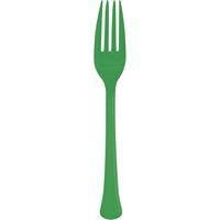 83098735_175_200x200.jpg Emerald Green Solid Premium Plastic Forks 20ct - Image 1