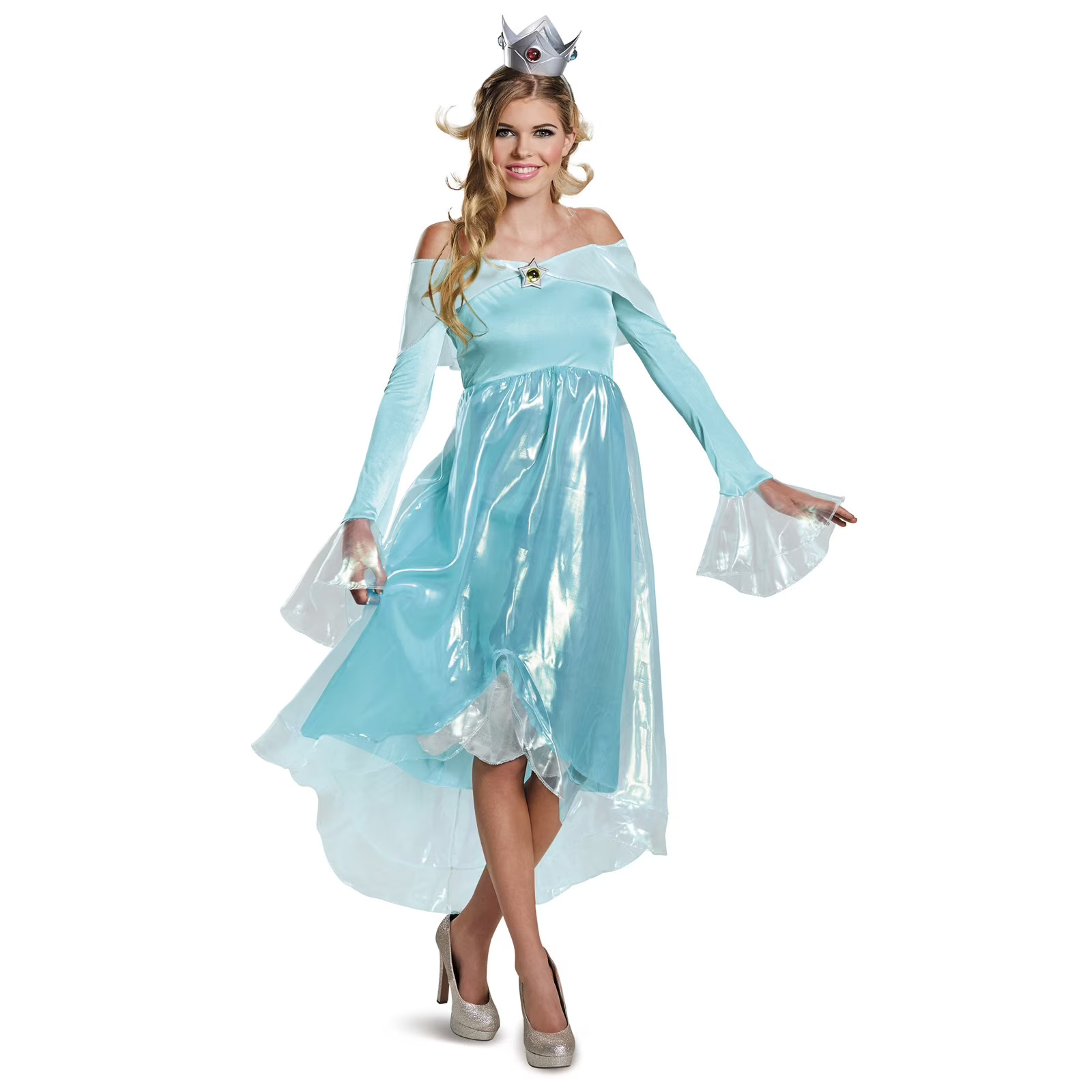 84175c1b-d4e5-43dd-9d66-aa4ad68c0b61_1-a3431847e4d6bb1d4a108e6a838aa66b.jpg Rosalina Deluxe Adult Costume - Image 1