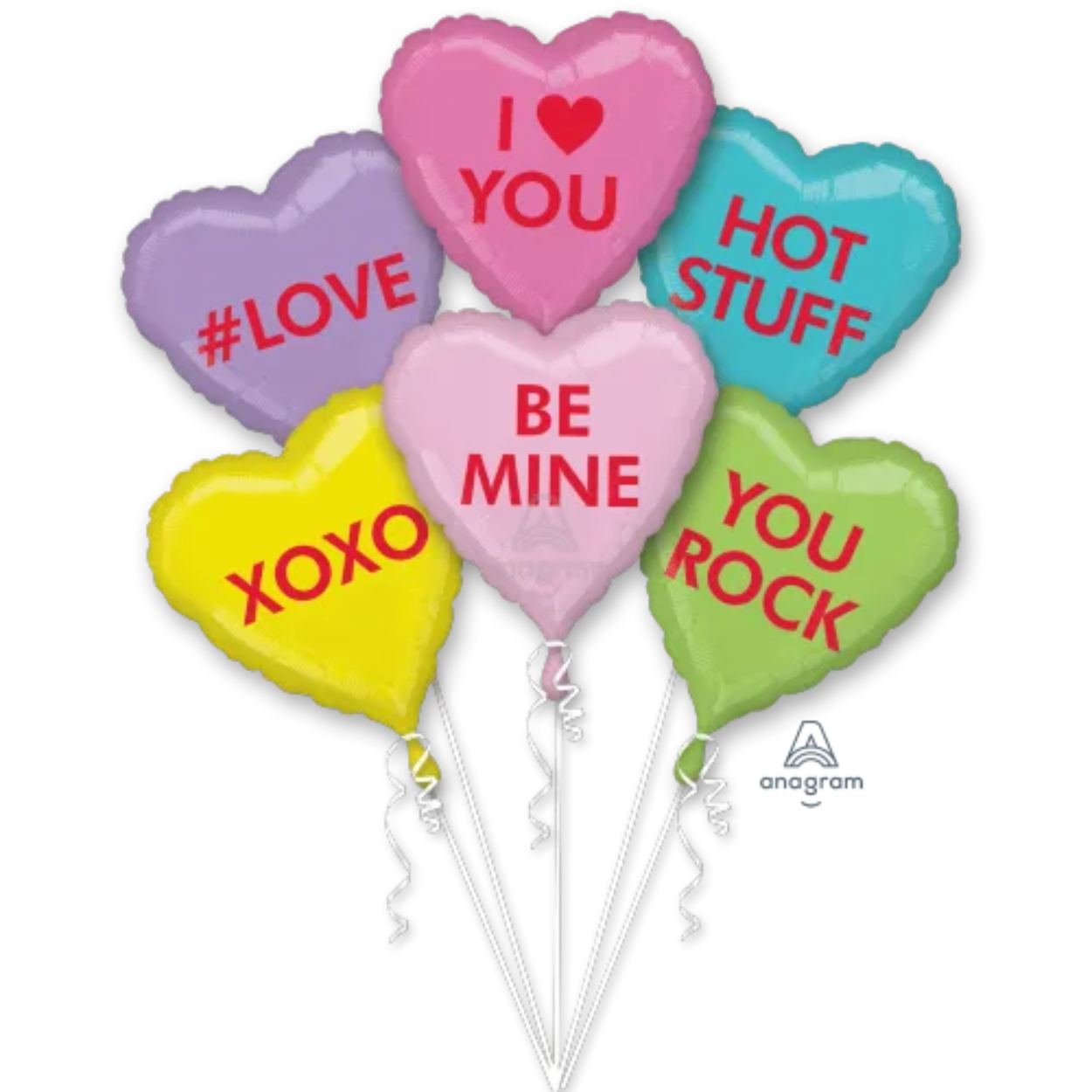 A3-6838-2.jpg CANDY HEARTS BOUQUET OF BALLOONS - Image 1