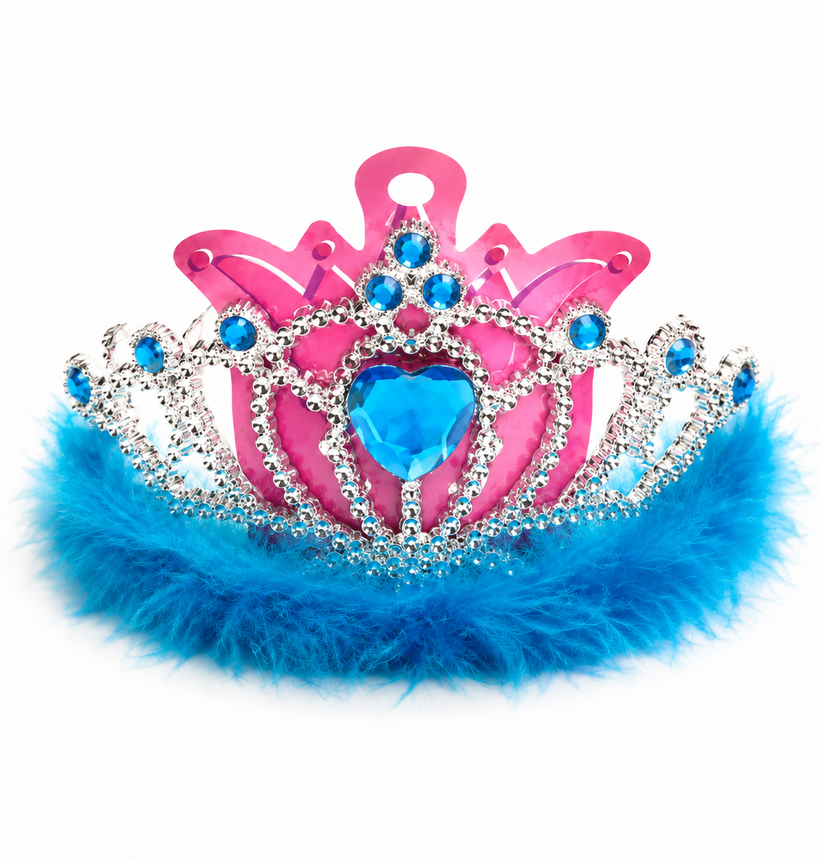 TURQUOISE MARABOU TIARA