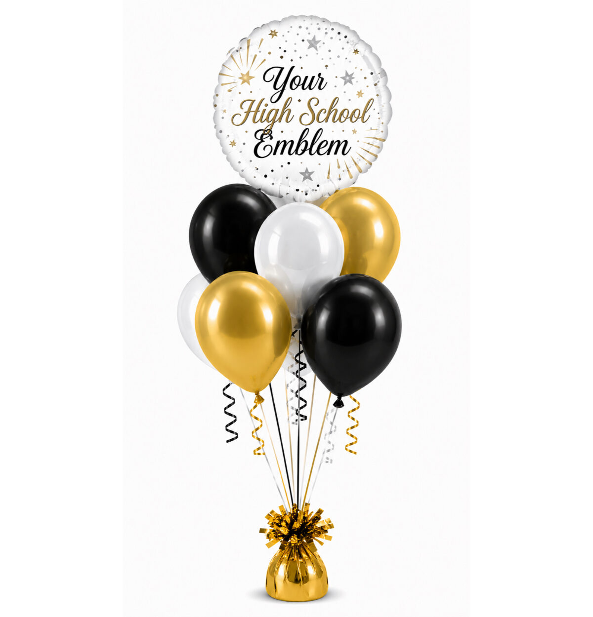 High school balloon bouquet
