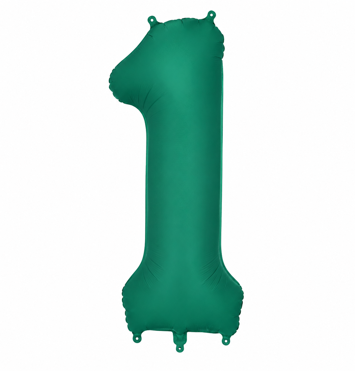 34'' Matte Green Number 1 Foil Balloon