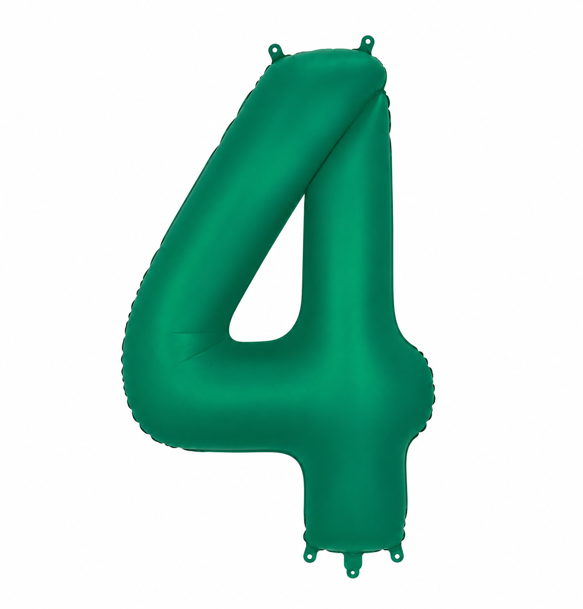 34" Matte Green Number 4 Foil Balloon