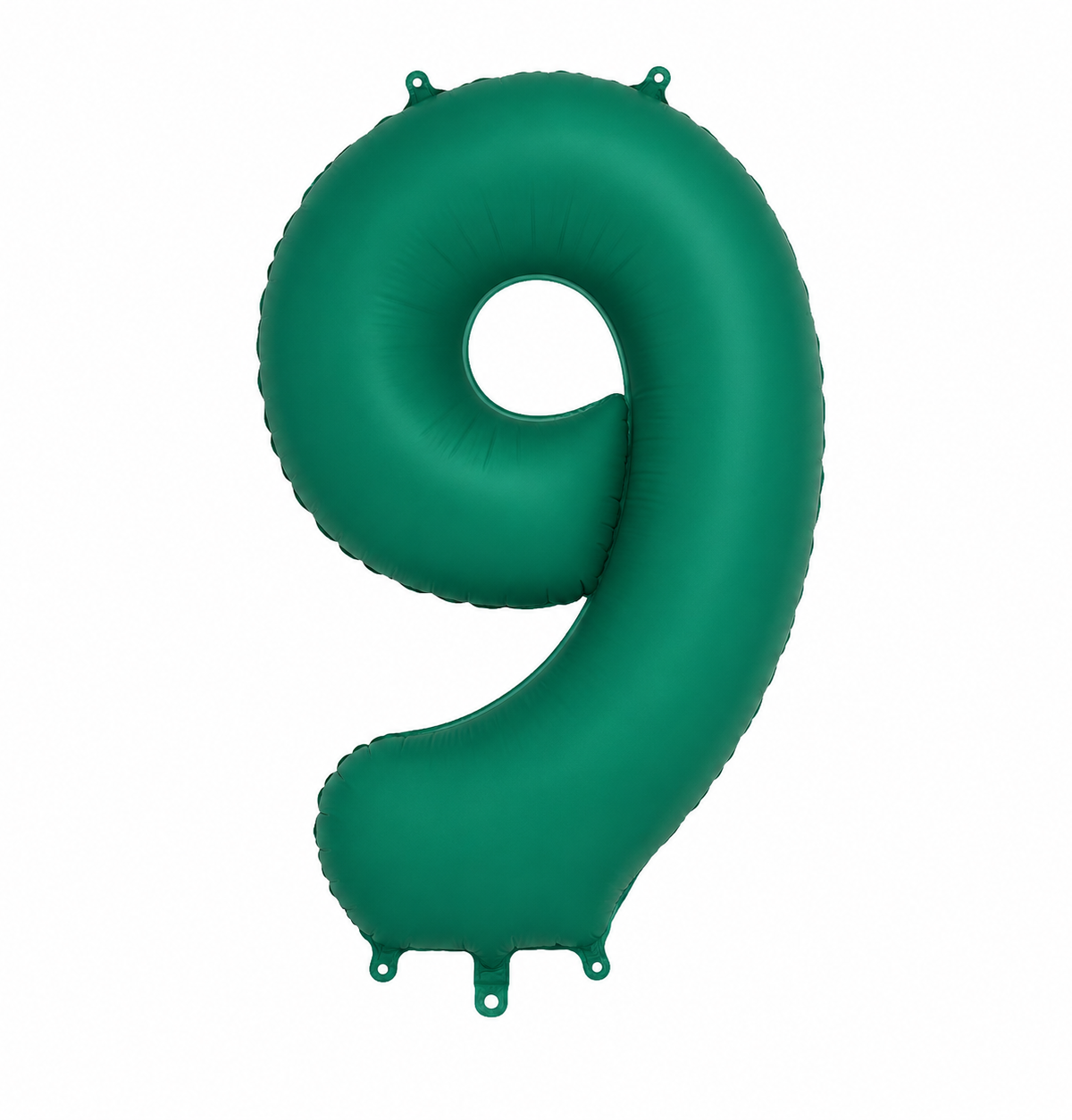 34" Matte Green Number 9 Foil Balloon