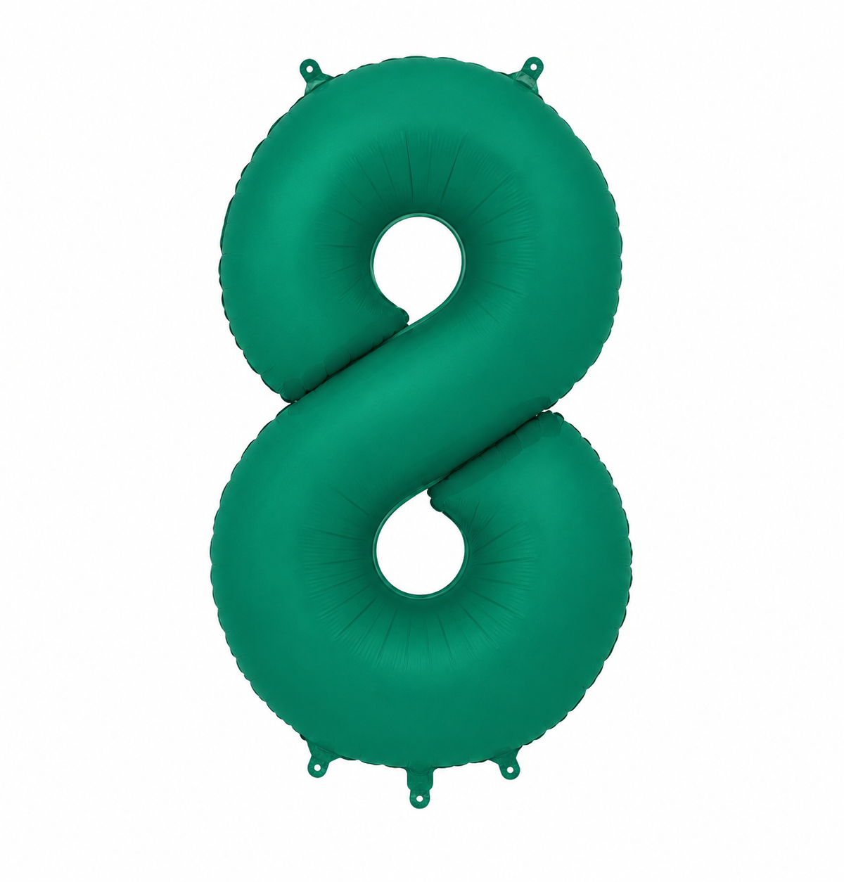 34" Matte Green Number 8 Foil Balloon