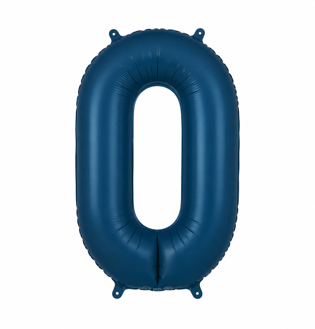 34" Matte Navy Number 0 Foil Balloon
