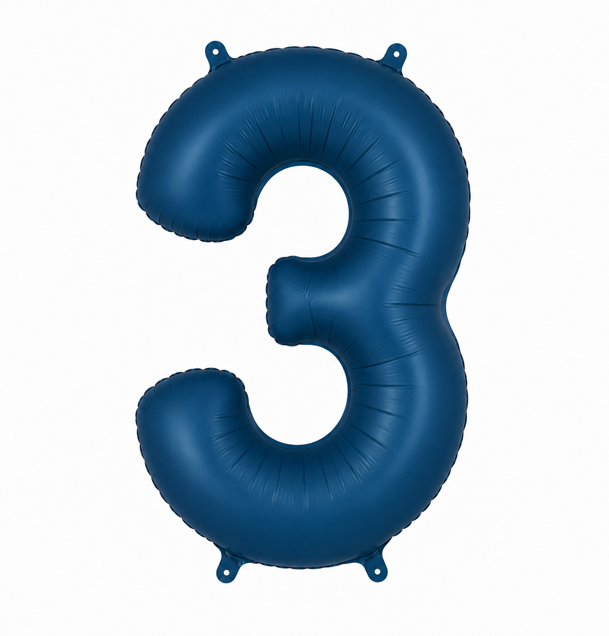 34" Matte Navy Number 3 Foil Balloon
