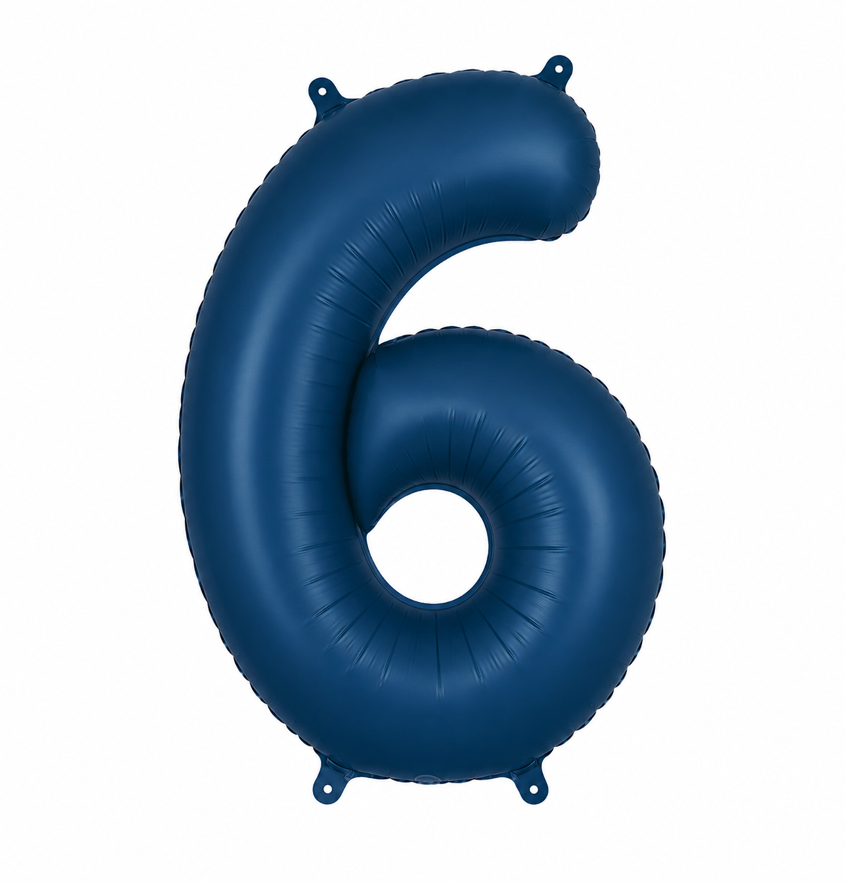 34" Matte Navy Number 6 Foil Balloon