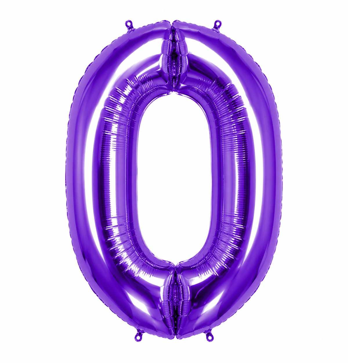 34" Purple Number 0 Foil Balloon