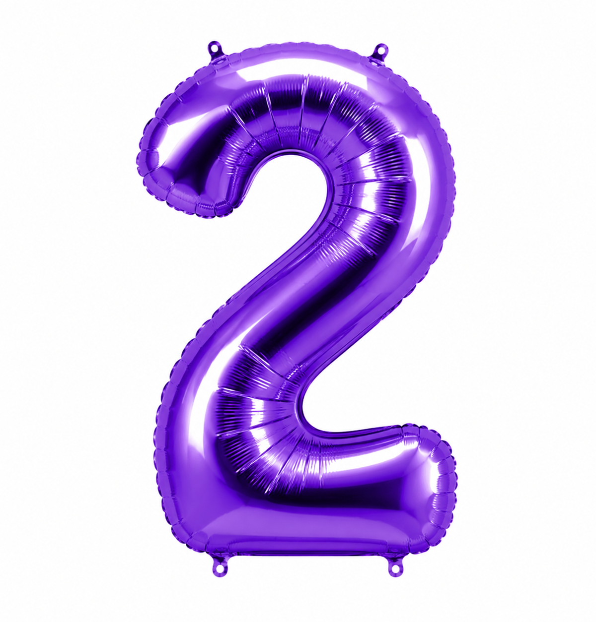 34" Purple Number 2 Foil Balloon