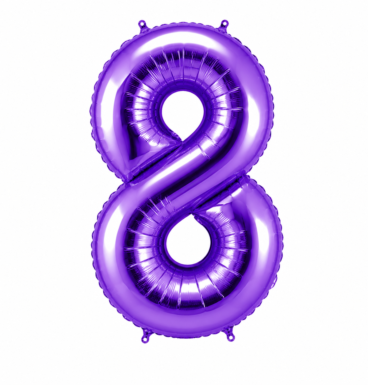 34" Purple Number 8 Foil Balloon