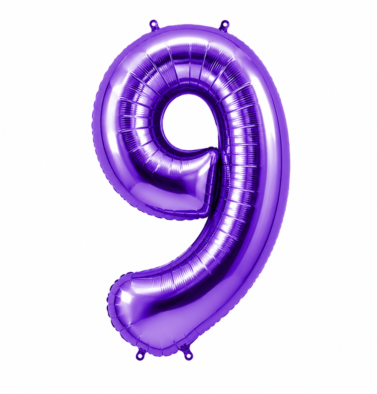 34" Purple Number 9 Foil Balloon