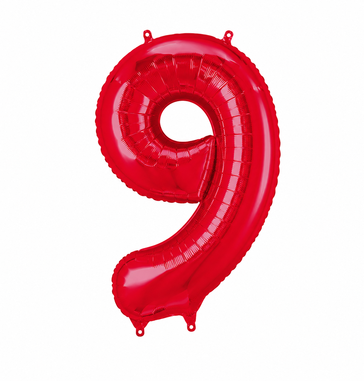 34" Red Number 9 Foil Balloon