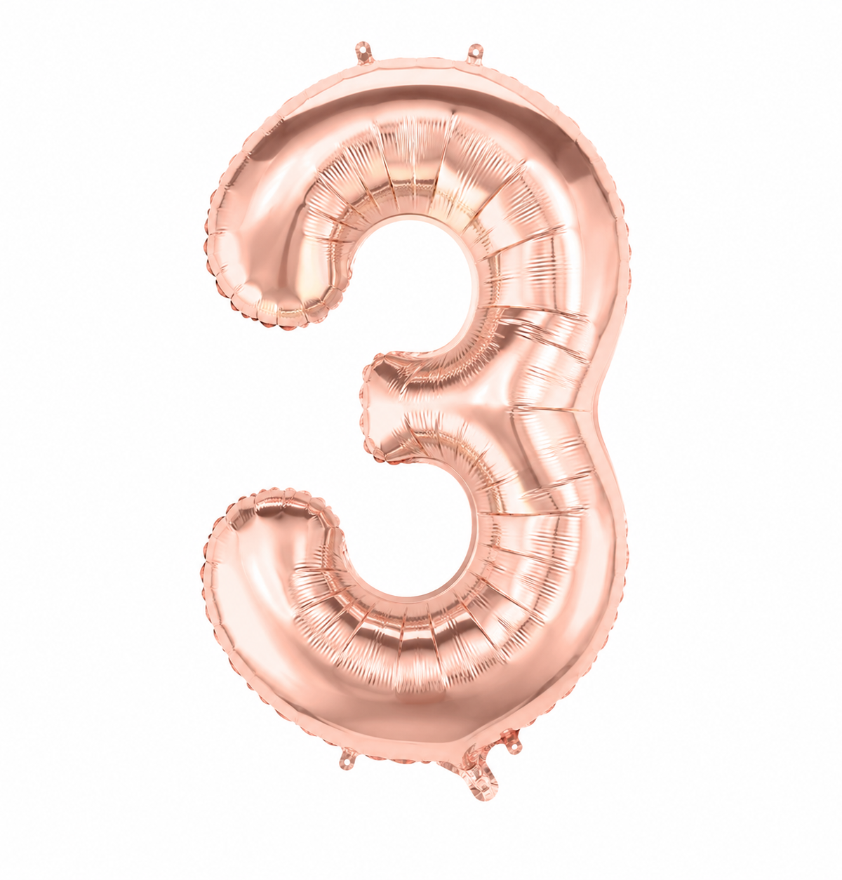34" Rose Gold Number 3 Foil Balloon