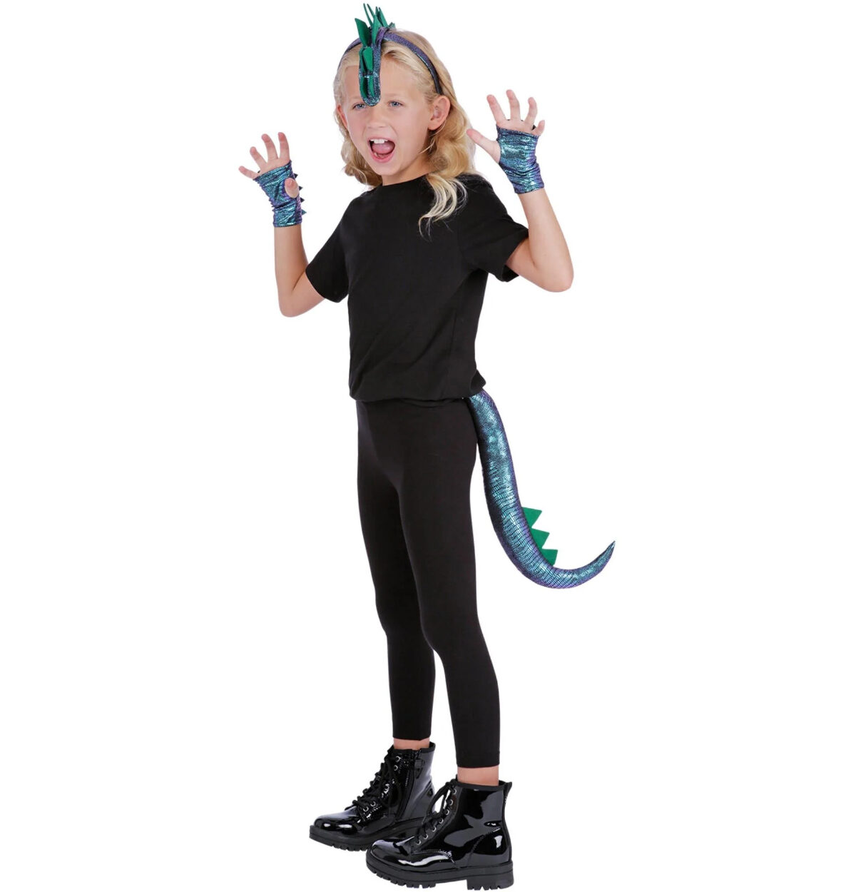Smiffy's Kids Purple Metallic Dragon Kit