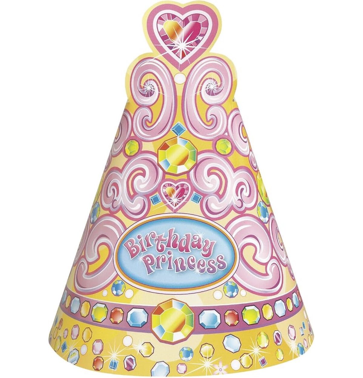 Pretty Princess Party Hats 8ct.