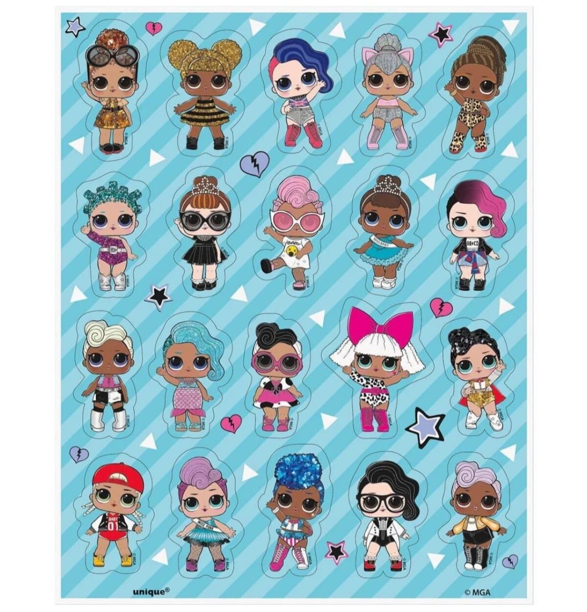 LOL Surprise Sticker Sheets 4ct.