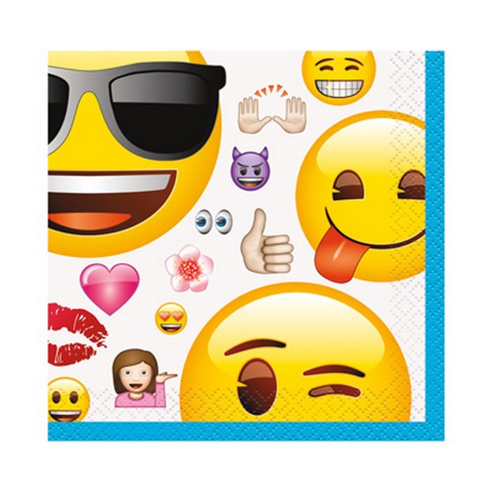 Version 1.0.0 Emoji Beverage Napkins - Image 1