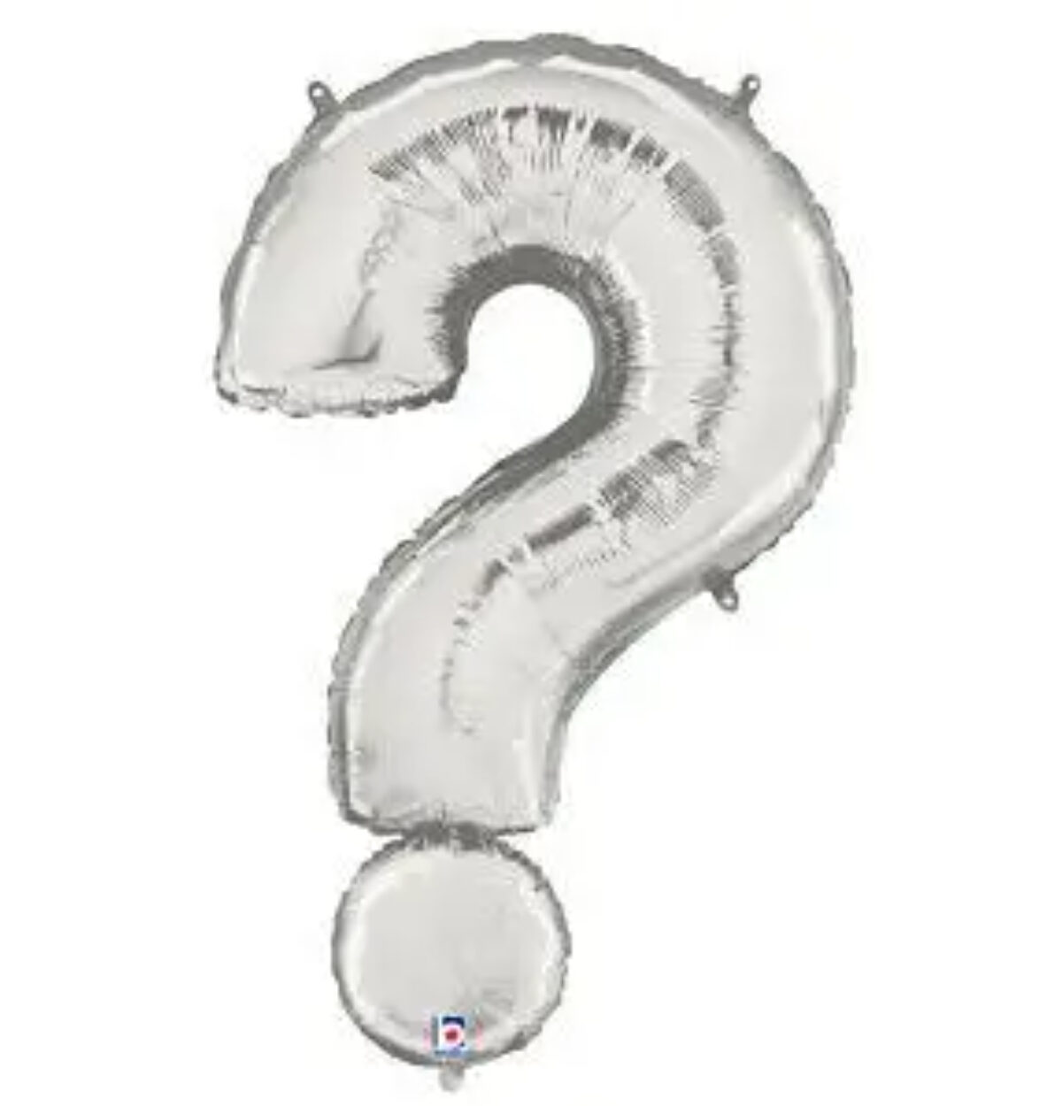 40''  Symbol Question Mark Silver balloon
