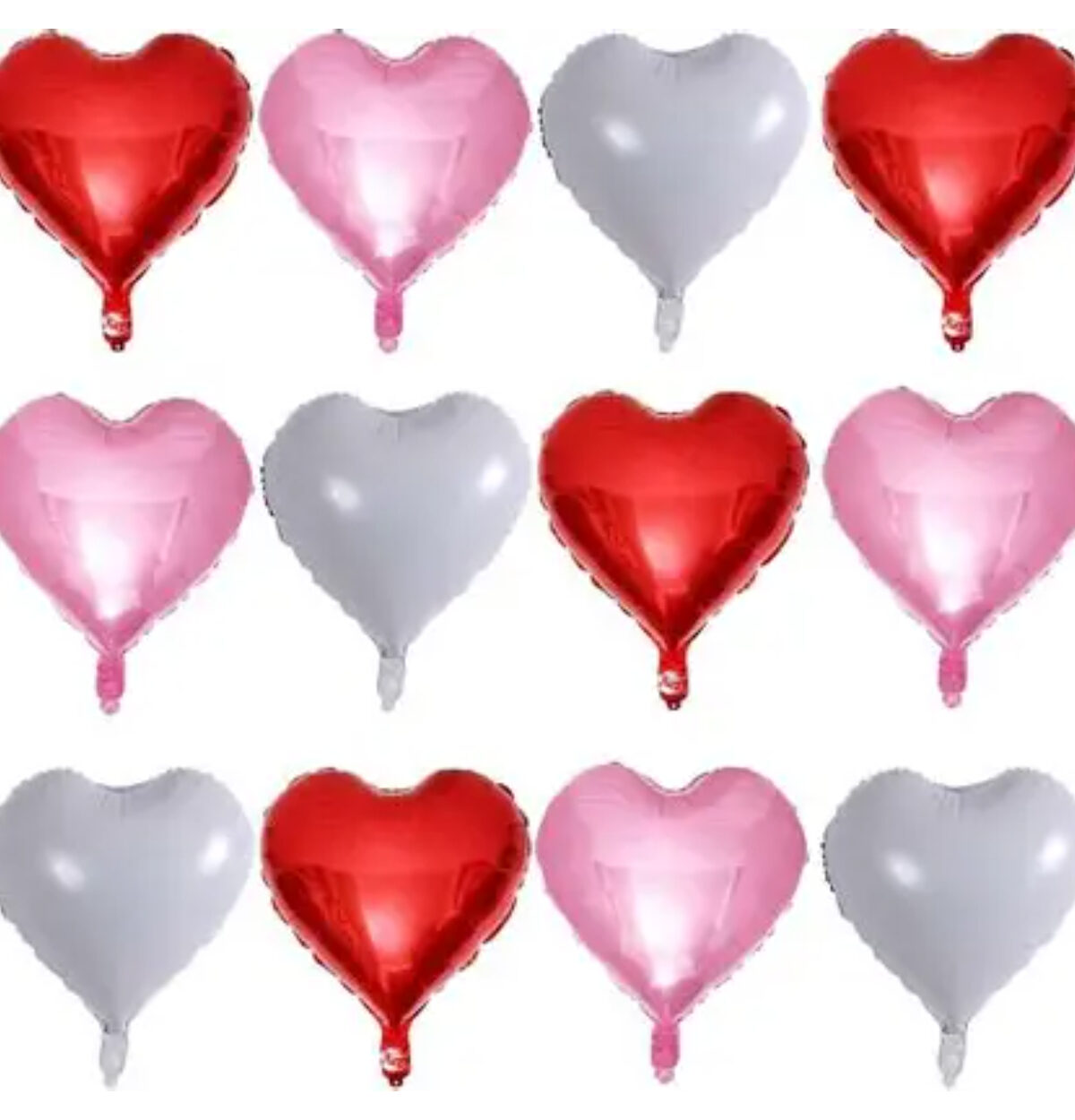 Valentine's Day Mylar Special (1 Dozen Hearts)