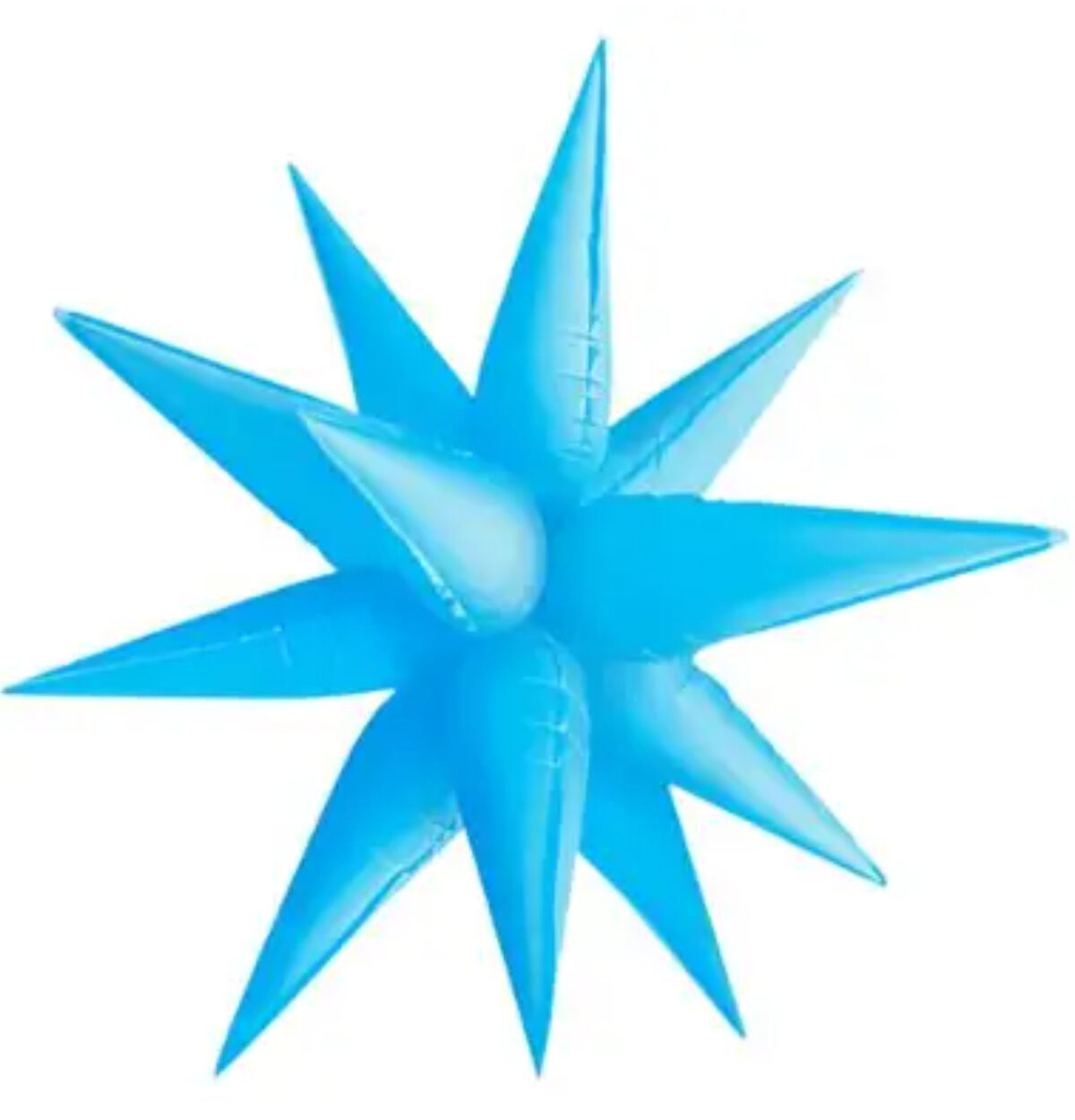 26" Neon Blue Starburst Balloon