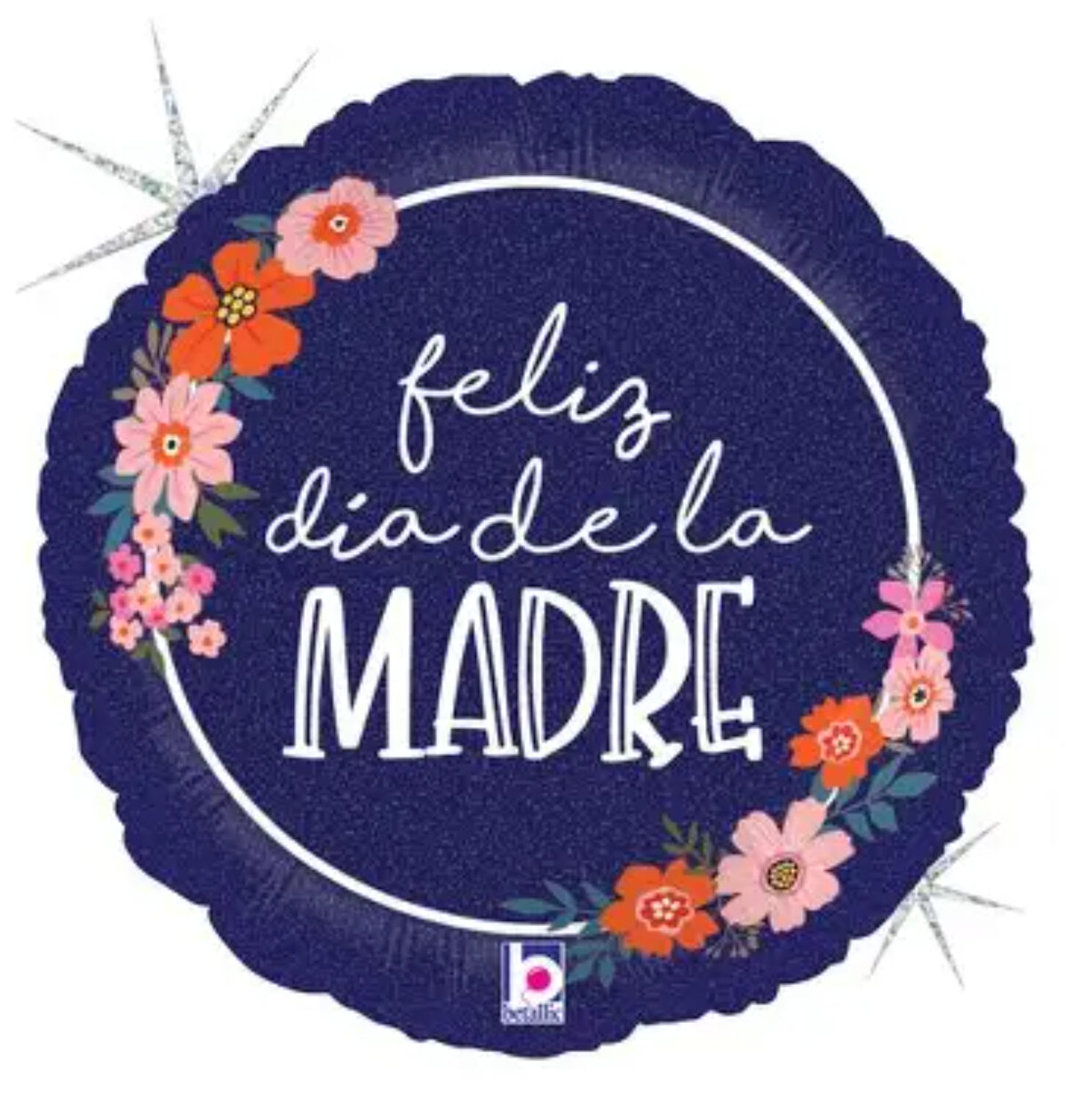 18" MEJOR MAMA FLORAL HOLO BALLOON