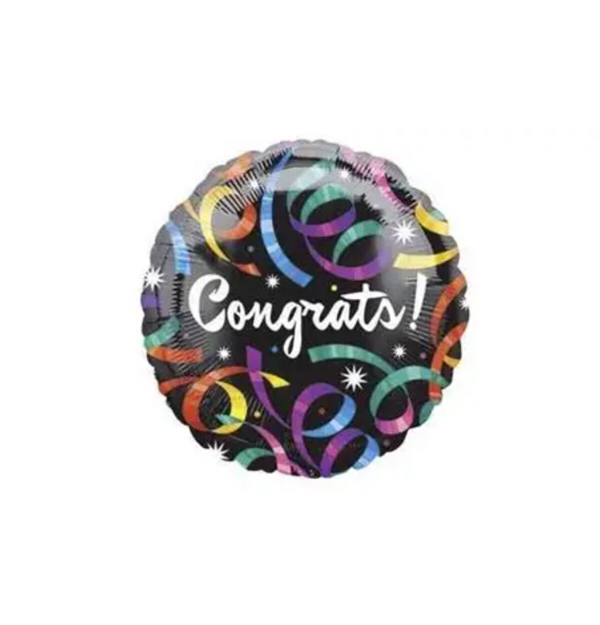 18" Congrats Streamers Balloon #109
