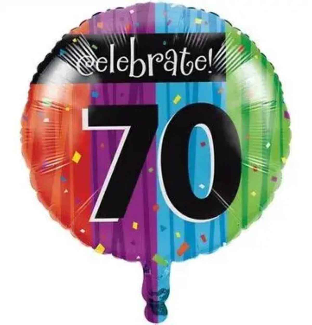 18" Milestone Celebrate 70th Balloon #132
