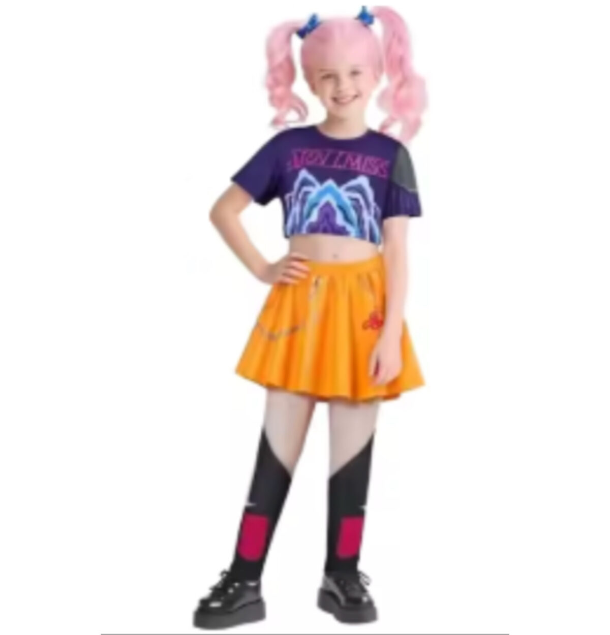 GIRLS KPOP HUNTER SINGER COSTUME SIZE 6/6