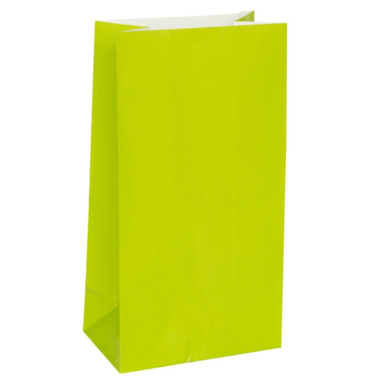 Paper Bags Lime Green 12ct.